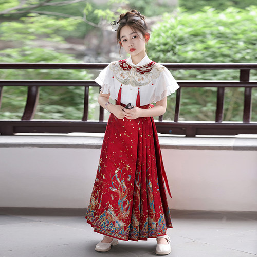 马面裙女童夏装套装汉服古风