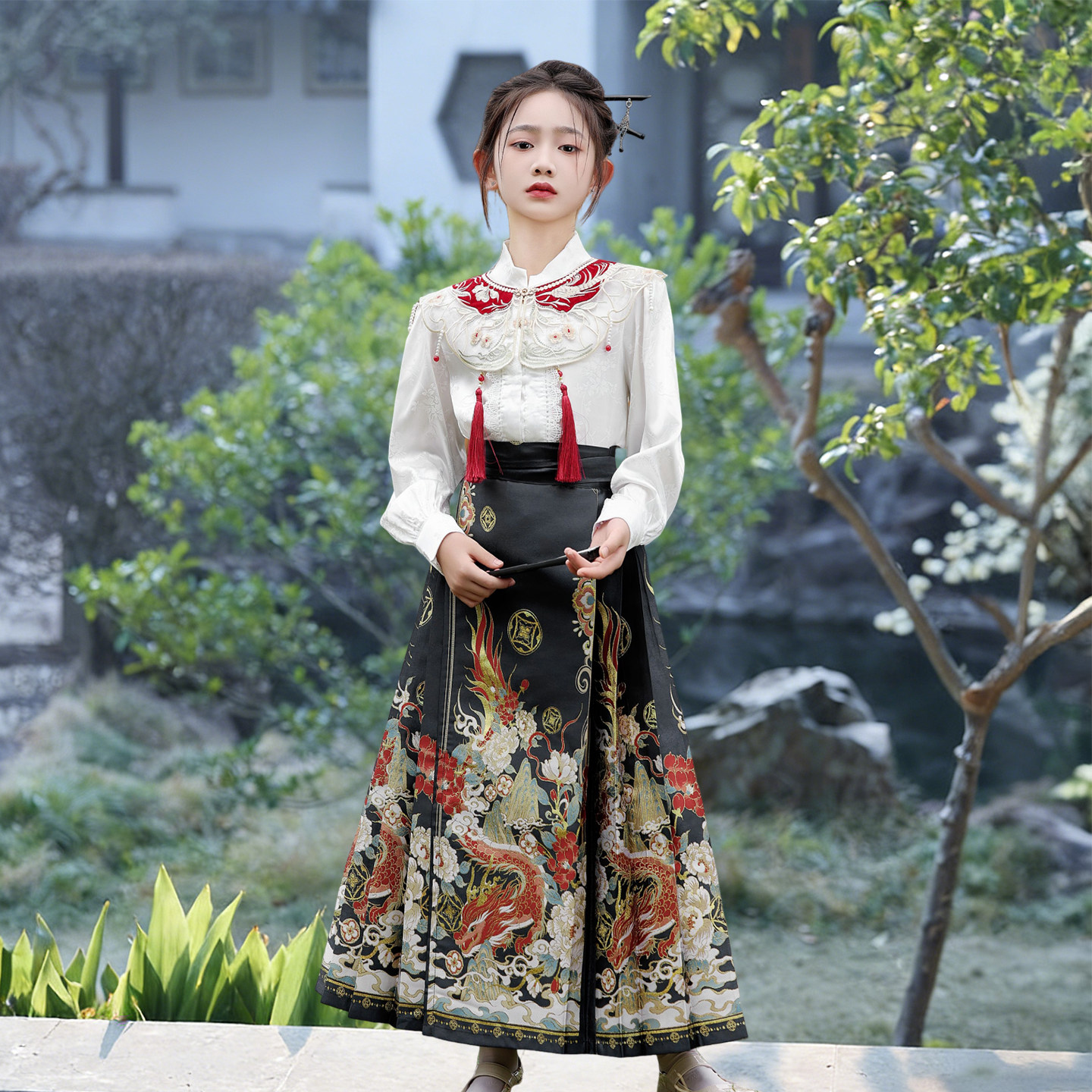 马面裙女童汉服2025新款秋冬中国风套装新中式上衣儿童古风演出服,童装/婴儿装/亲子装,汉服,淘宝优惠券,粉丝福利购,淘宝优惠卷