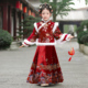 中国风冬装 拜年服女童马面裙2026新款 儿童汉服冬款 新年加厚过年服