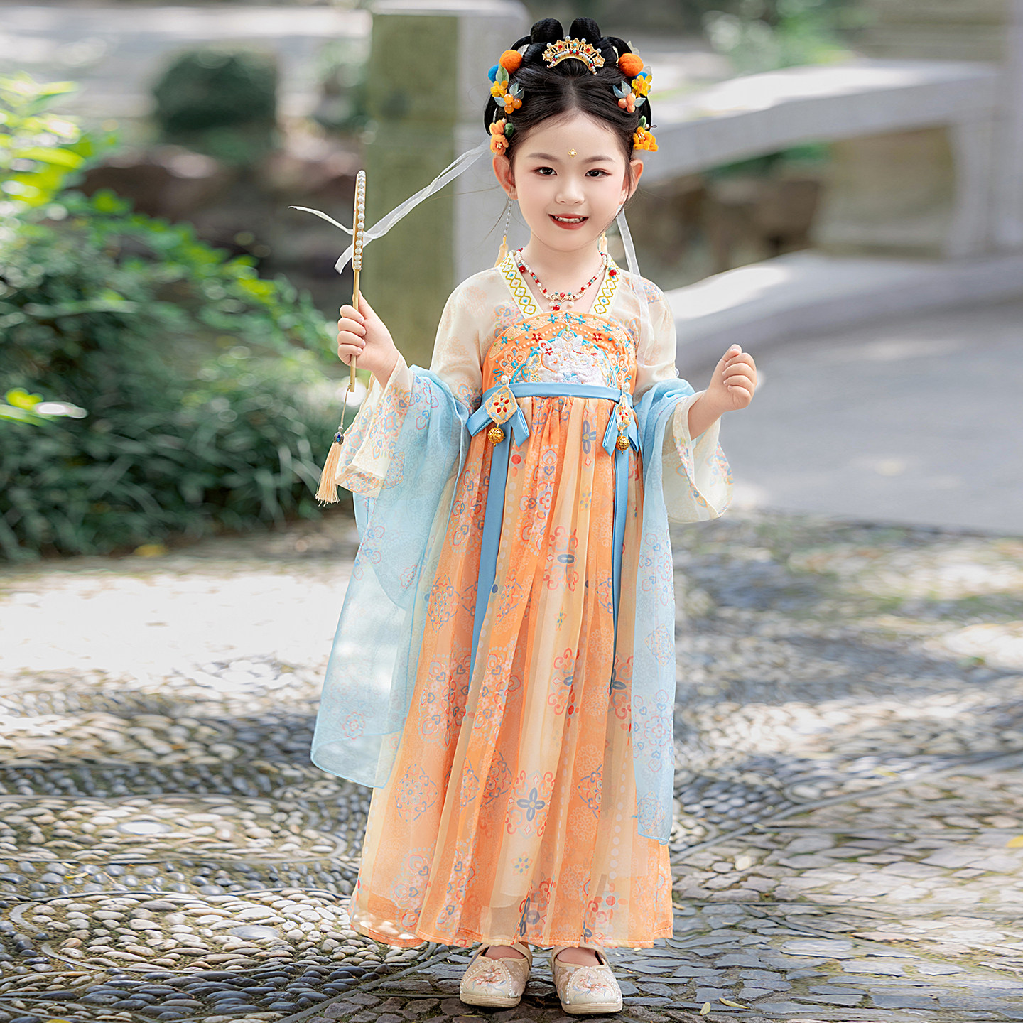 汉服女童春秋古风儿童2026新款