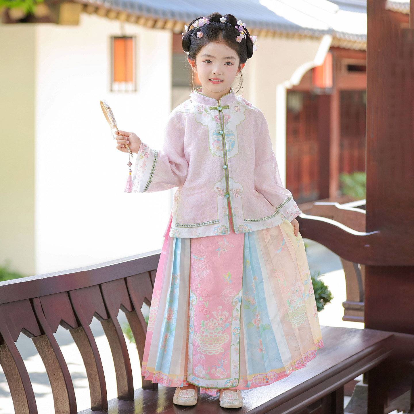 汉服女童2025新款春秋儿童国风