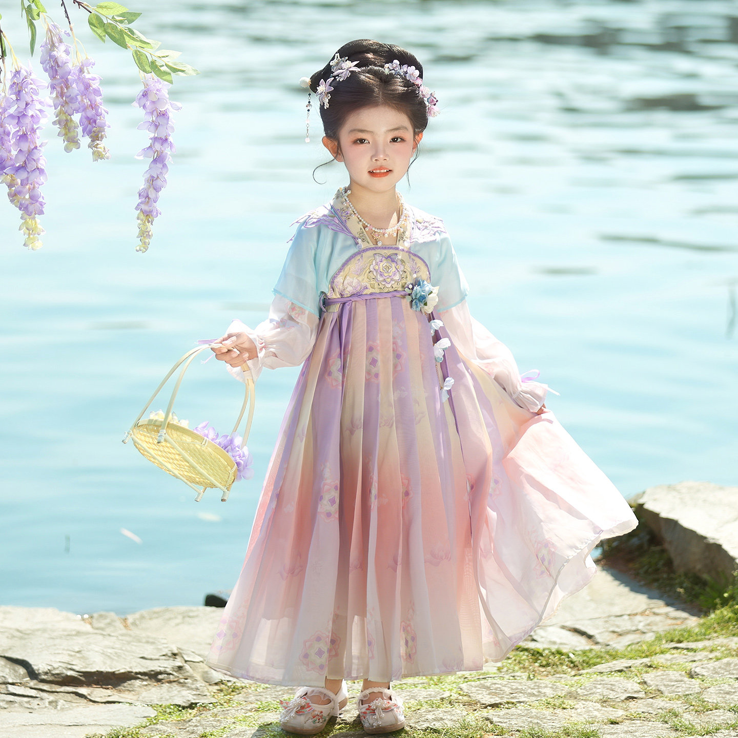 女童汉服2026新款春秋古风襦裙