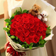 33朵11红玫瑰鲜花速递常州市新北区武进区湖塘镇同城花店送花上门