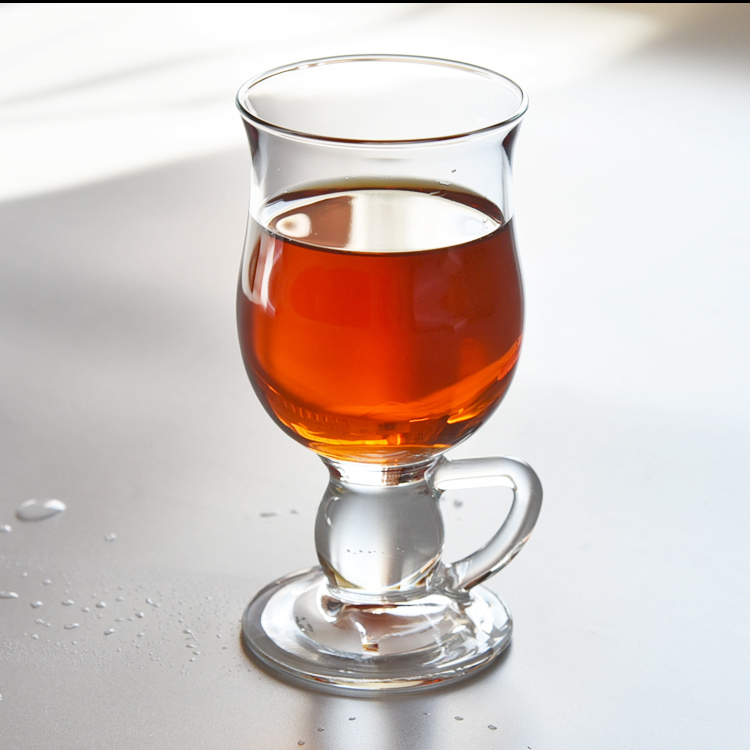 进口透明爱尔兰家用带把手玻璃杯