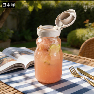 东洋佐佐木日本进口玻璃瓶水果汁瓶冷泡茶青梅酒瓶分装泡姜黑豆瓶