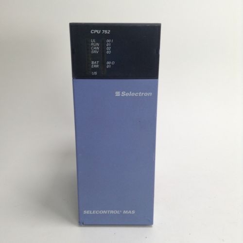 Selectron CPU752 Selectron MAS CPU PLC processing unit 752 U