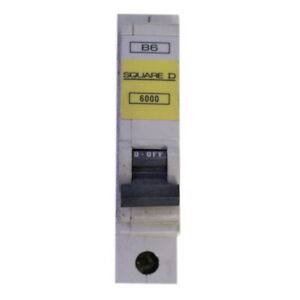 B6 SQUARE D 6 Amp QOE6000 B6 6A MCB Circuit Breaker Surge Pr