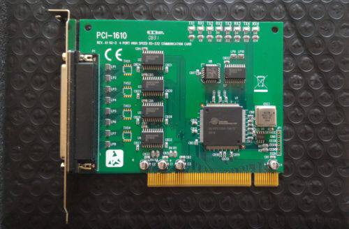 Advantech PCI-1610 Rev. A1  -  4端口高速RS-232 PCI通信卡