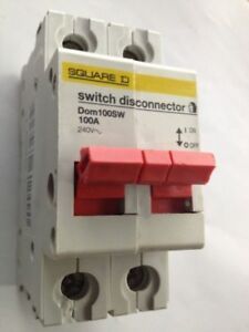 JOB LOT 2 X Square D Switch Disconnector 100A 2 Pole Isolato