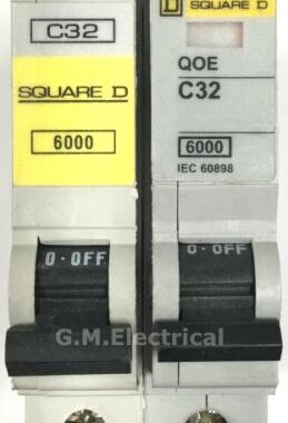QO132EC6 SQUARE D QOE 32 AMP TYPE C 32A MCB BREAKER QO132EC6