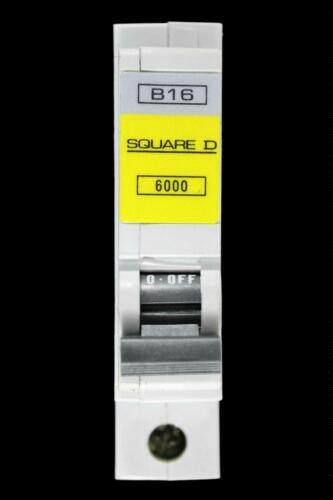 QOE SQUARE D 16 AMP TYPE B 6kA MCB CIRCUIT BREAKER QOE 6000