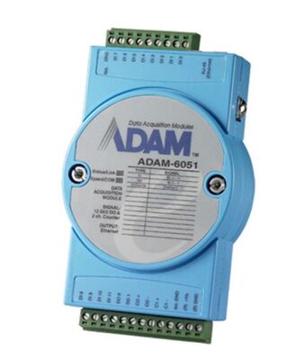 研华ADAM-6051数据采集模块12 DI2 DO和2通道计数器24VDC