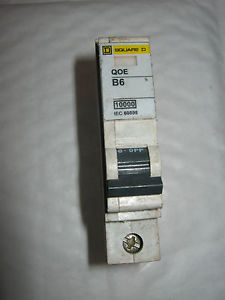 QO106EB10 SQUARE D QOE B6 6 AMP 10000 RANGE QO106EB10 SINGLE