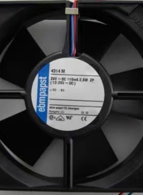 4314/2/S/U/M/17v原装ebmpapst风机 24V 12032变频器轴流散热风扇