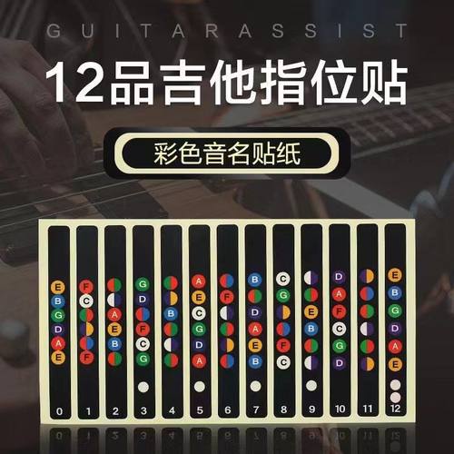 民谣吉他指板指法品位贴