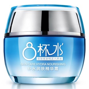 八杯水保湿霜正品 8杯水补水保湿滋润 懒人面霜日霜早晚霜乳液女