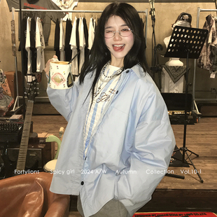 【现货】fortylions四十只狮 普林顿初秋 休闲风衬衫棉服夹棉外套