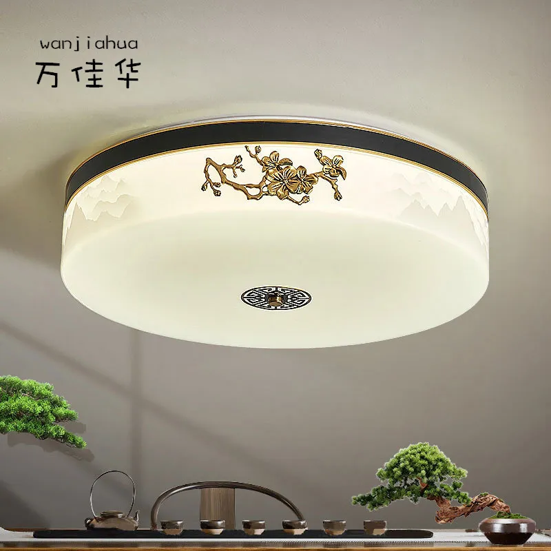 卧室吸顶灯2023年新款led圆形阳台灯房间温馨简约新中式灯具8195,家装灯饰光源,餐厅/卧室/书房吸顶灯,淘宝优惠券,粉丝福利购,淘宝优惠卷