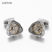 扣复古三角形陀飞轮袖 衬衫 扣时尚 轻奢手表机芯袖 男士 法式 袖 口扣