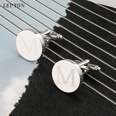 袖 cufflinks礼盒装 扣男士 扣领夹套装 法式 Z英文字母衬衫 M字母袖