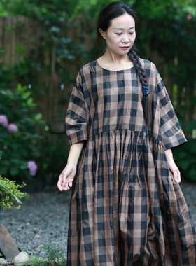 晚宴/听花香 夏2025新款柞蚕丝香云纱连衣裙袍子 年轻款减龄真丝