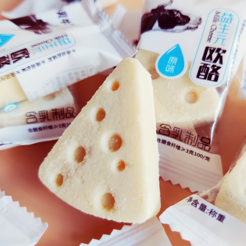 蒙古纯小乳牛益生元欧酪500g 牛初乳奶酥 内蒙古芝士奶酪儿童零食