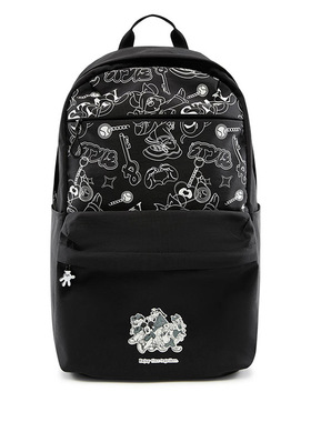 李宁正品2025年秋季新款男运动休闲双肩背包包黑色ABSV247-1/3