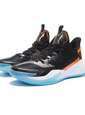 李宁2022冬季新款男鞋韦德暴风系列透气耐磨实战篮球鞋ABFS013