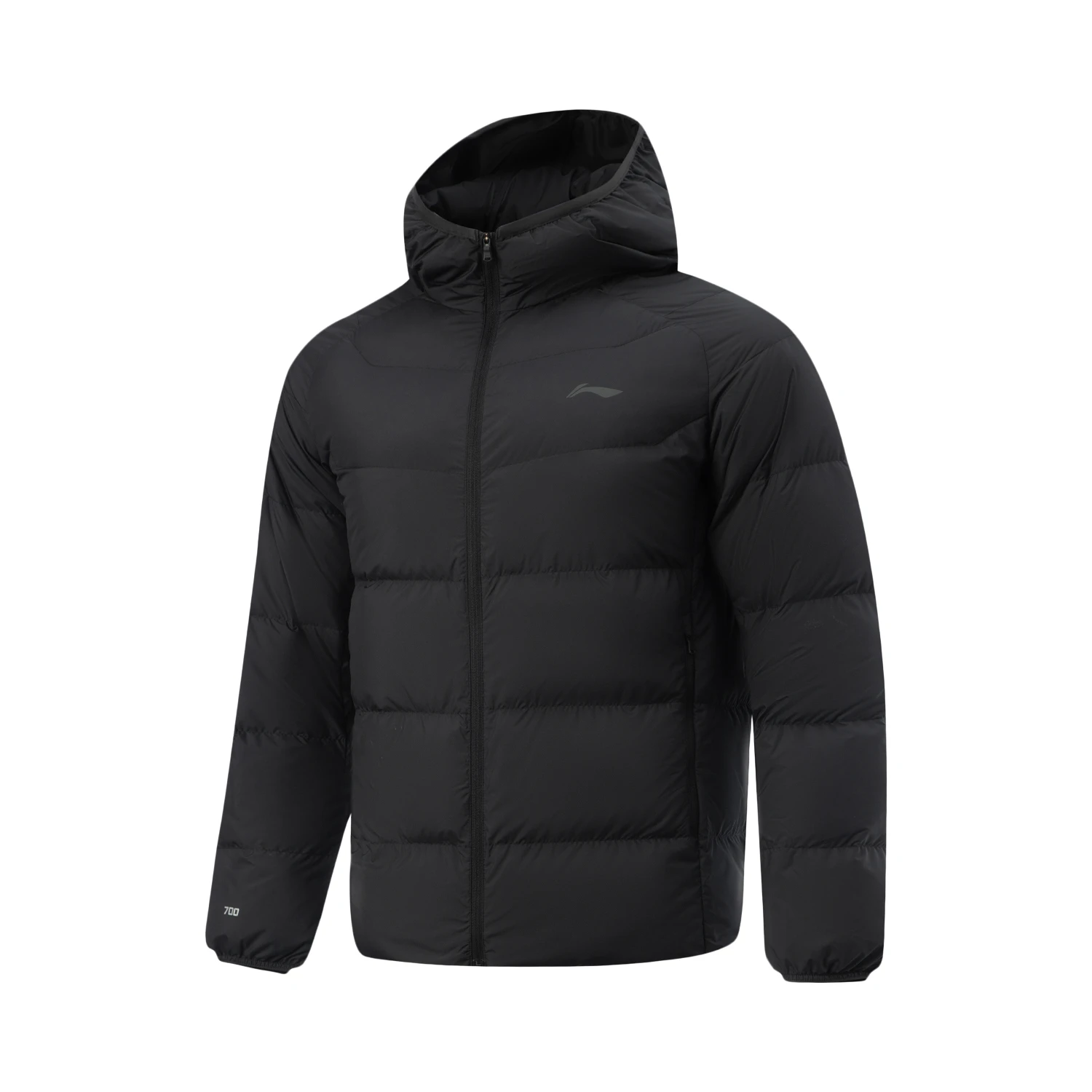 李宁轻薄羽绒服2025冬款男子健身训练90%鸭绒短款连帽外套AYMV211