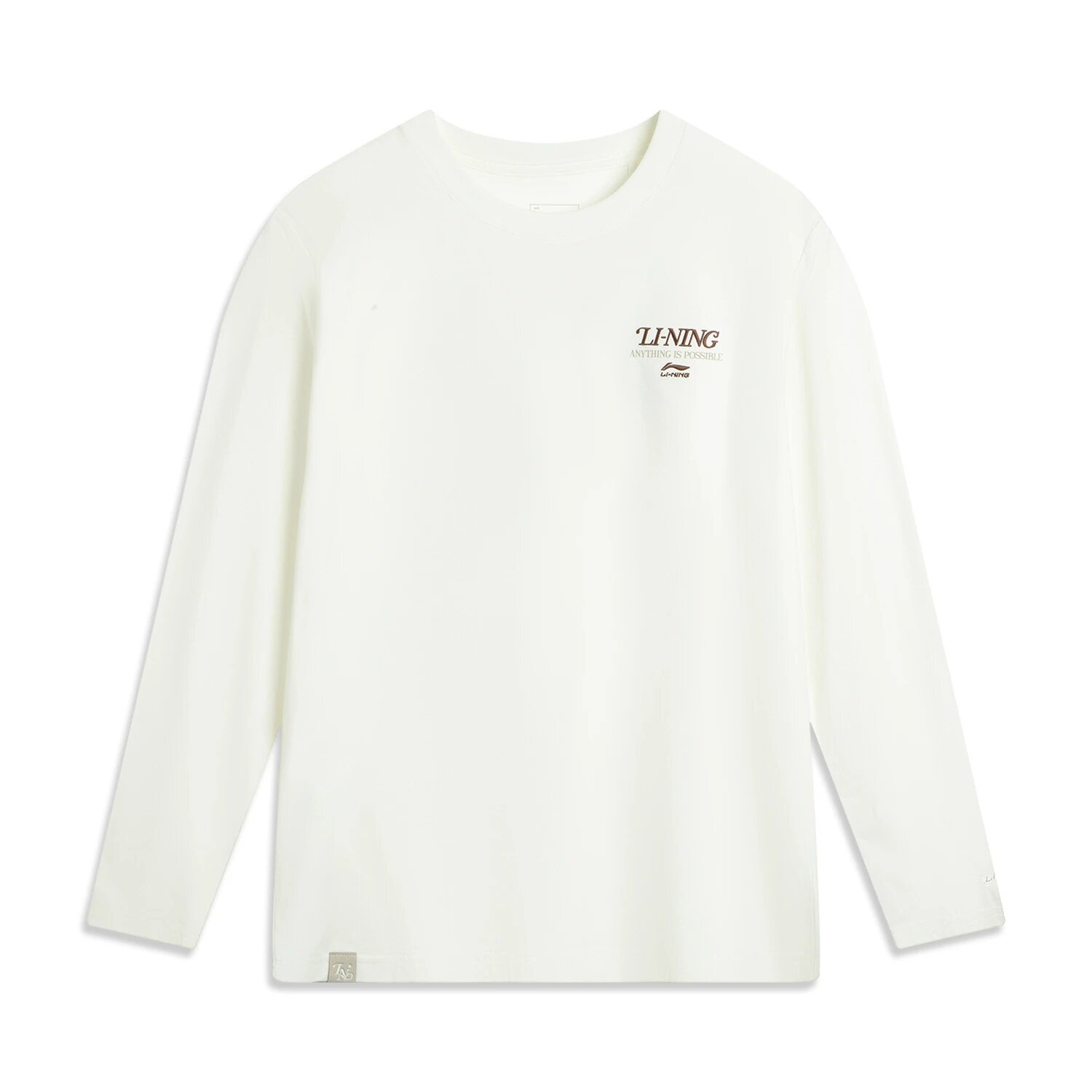 李宁卫衣男子2025冬季新款舒适宽松亲肤内搭套头衫长袖T恤AHSVC17