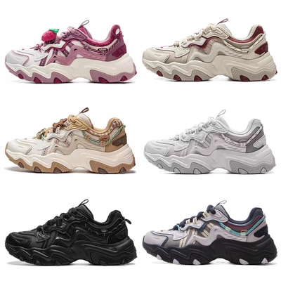 李宁猫爪LITE 3女鞋休闲鞋2025新款老爹鞋经典运动鞋女AGCV044