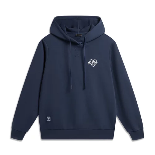 李宁套头连帽卫衣2026春季女子潮流系列运动宽松运动上衣 AWDW596