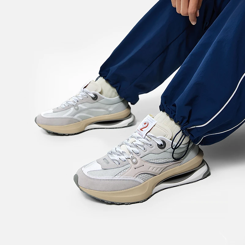 李宁运动鞋男鞋2023冬季新款92 SHADOW男子反光经典休闲鞋AGCT249