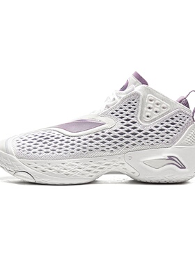 李宁反伍BADFIVE反伍5男子轻量高回弹中帮篮球外场鞋ABFV025-12