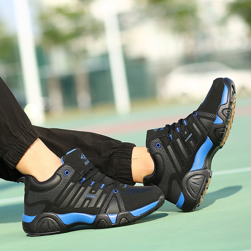 老年舒适透气免系带健步鞋