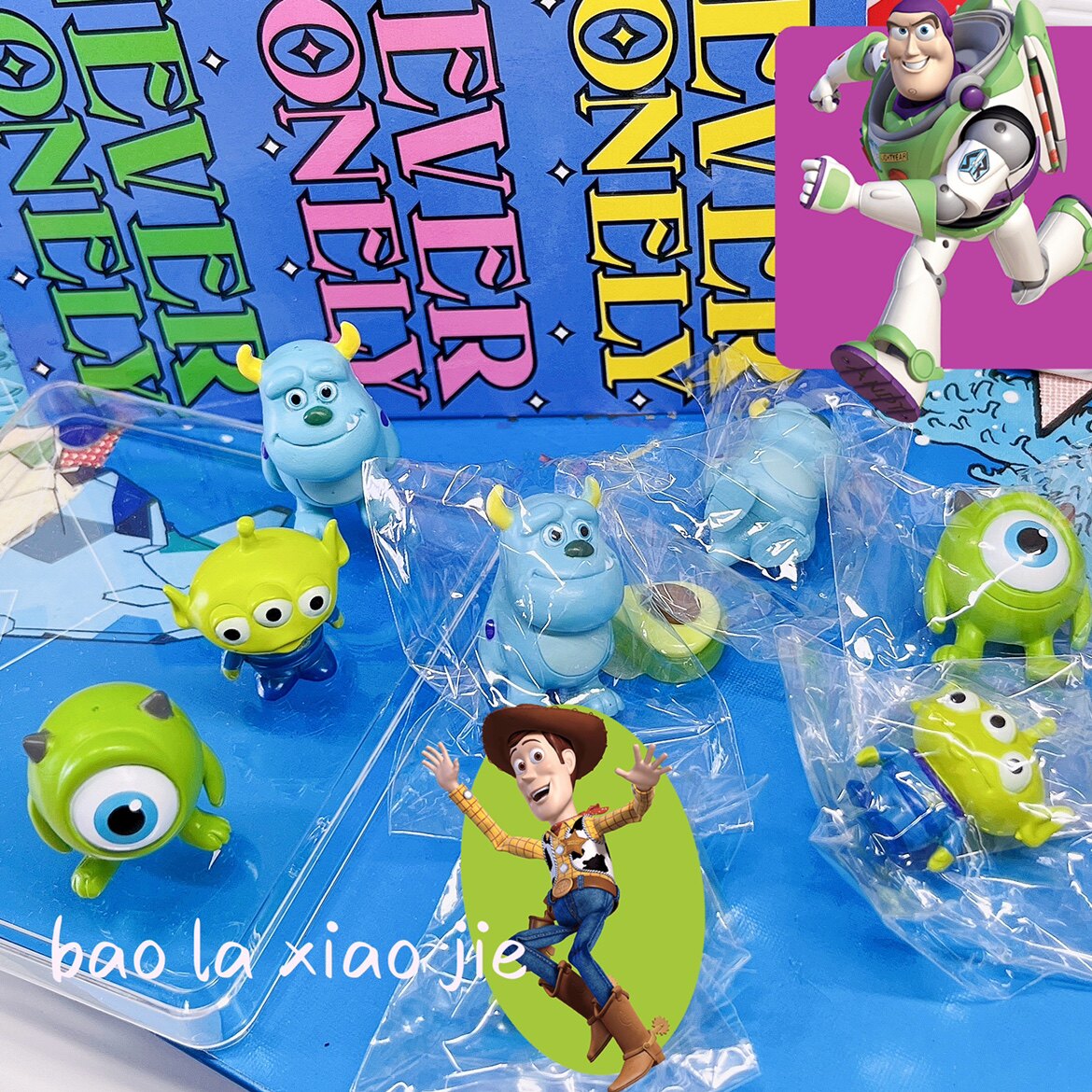 卡通三眼仔毛怪大眼仔玩偶公仔摆件diy奶油手机壳滴胶饰品配件