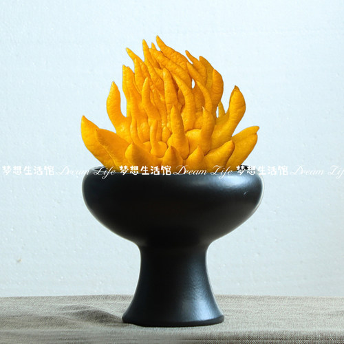 陶艺茶室花瓶山花手工景德镇艺术