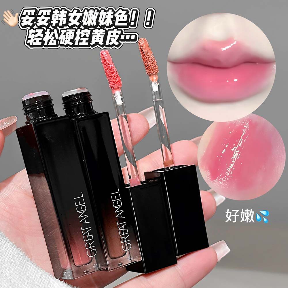 GreatAngel清屿晶润玻璃唇釉水润透亮自然显色镜面玻璃唇跨境彩妆