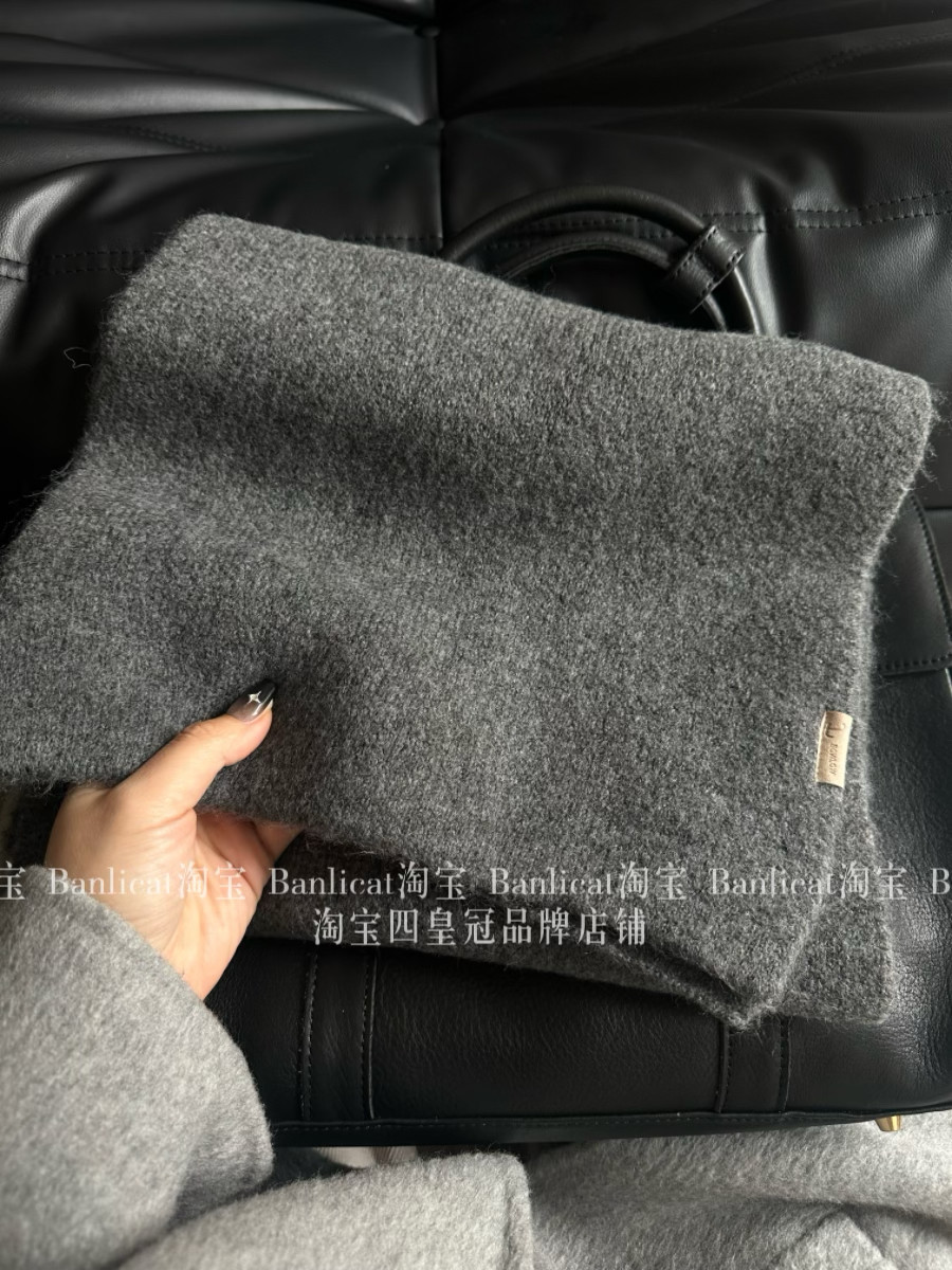 高品质气质深灰羊毛混纺针织围巾女冬季加厚保暖韩版百搭情侣围脖