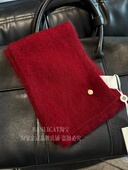 圣诞新年红羊绒羊毛小围巾女显白节日氛围感保暖围脖披肩韩系秋冬