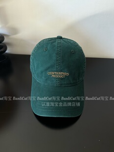 BanliCat 韩水洗棉字母棒球帽子女大头围显脸小鸭舌帽男 质感超赞