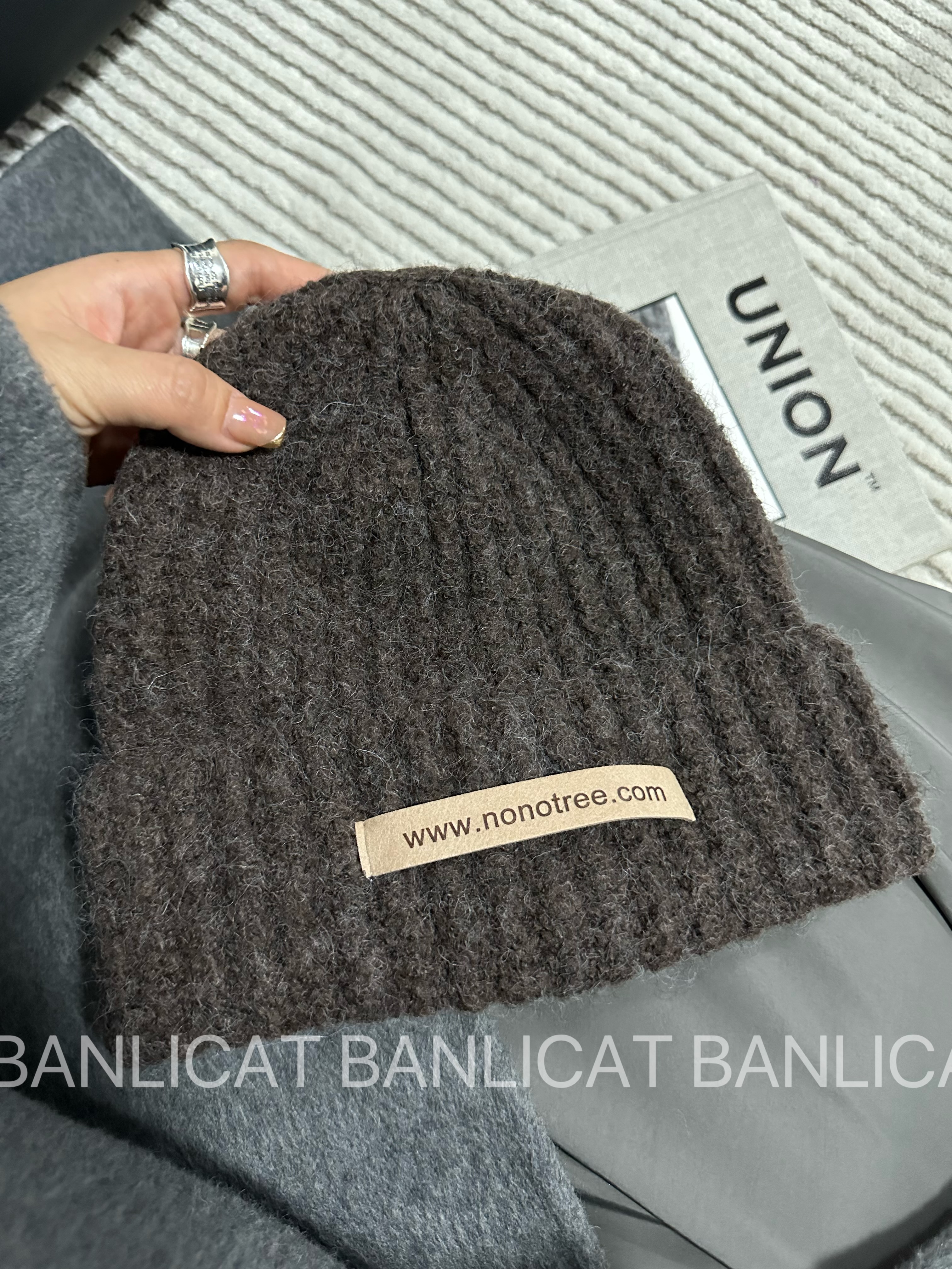 Banlicat韩版秋冬显脸小毛线帽