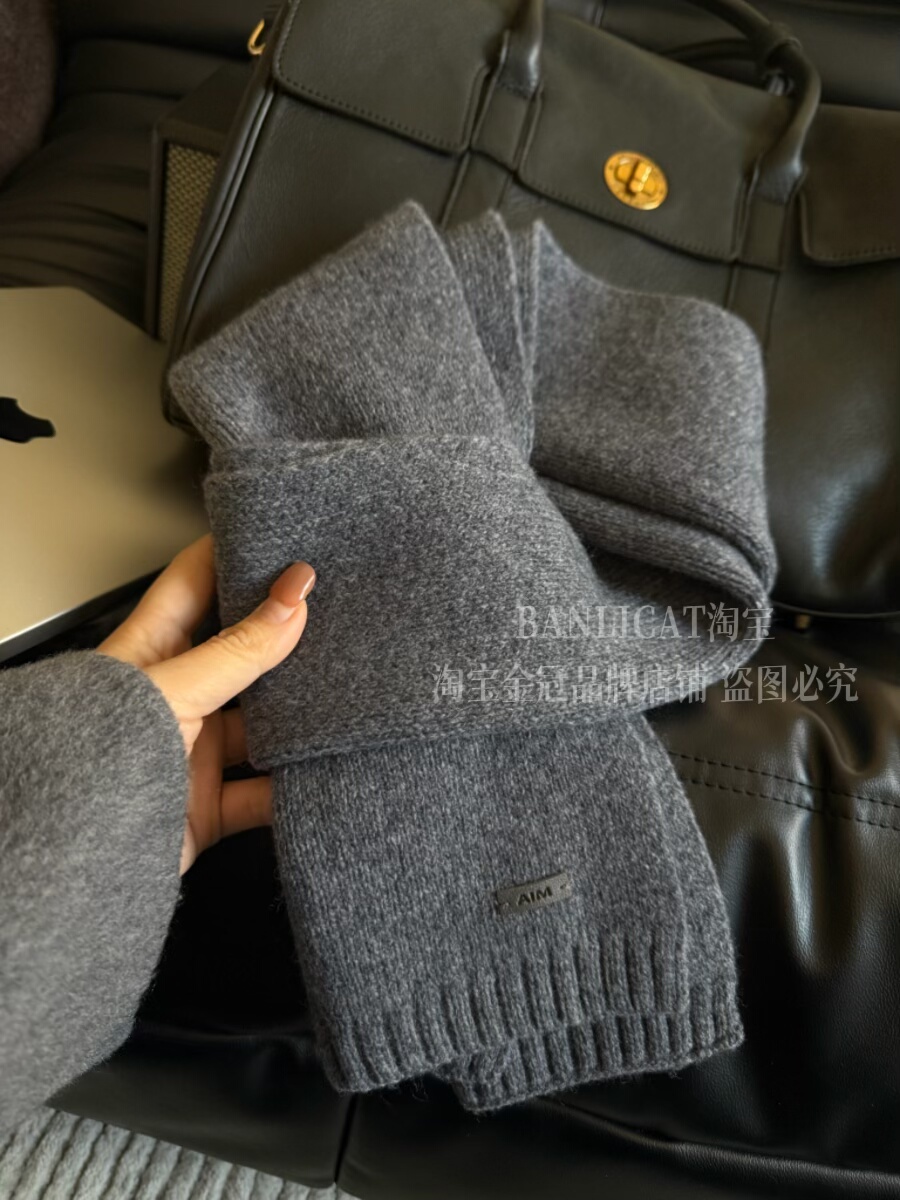 BanliCat高级感灰色针织毛线帽子男女韩版秋冬保暖护耳冷帽