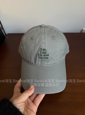 高级感气质灰BanliCat2026新韩系棒球帽子男女显脸小大头围鸭舌帽