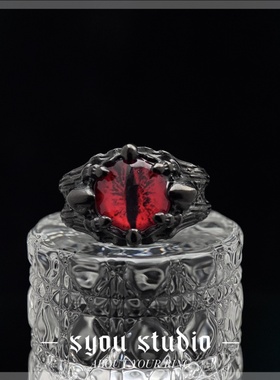 Syou暗黑恶魔眼钛钢朋克尾戒