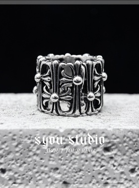 十字复古戒指个性设计欧美潮流