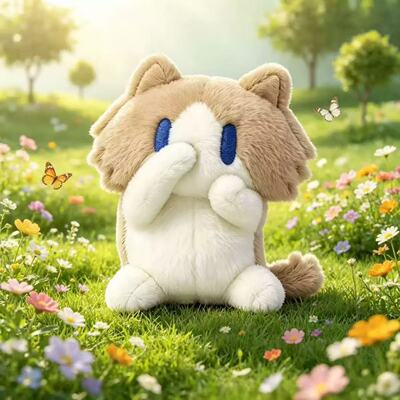 月薪猫奶咖蓝眼小猫毛绒钥匙扣可爱猫咪玩偶书包挂件闺蜜小礼物