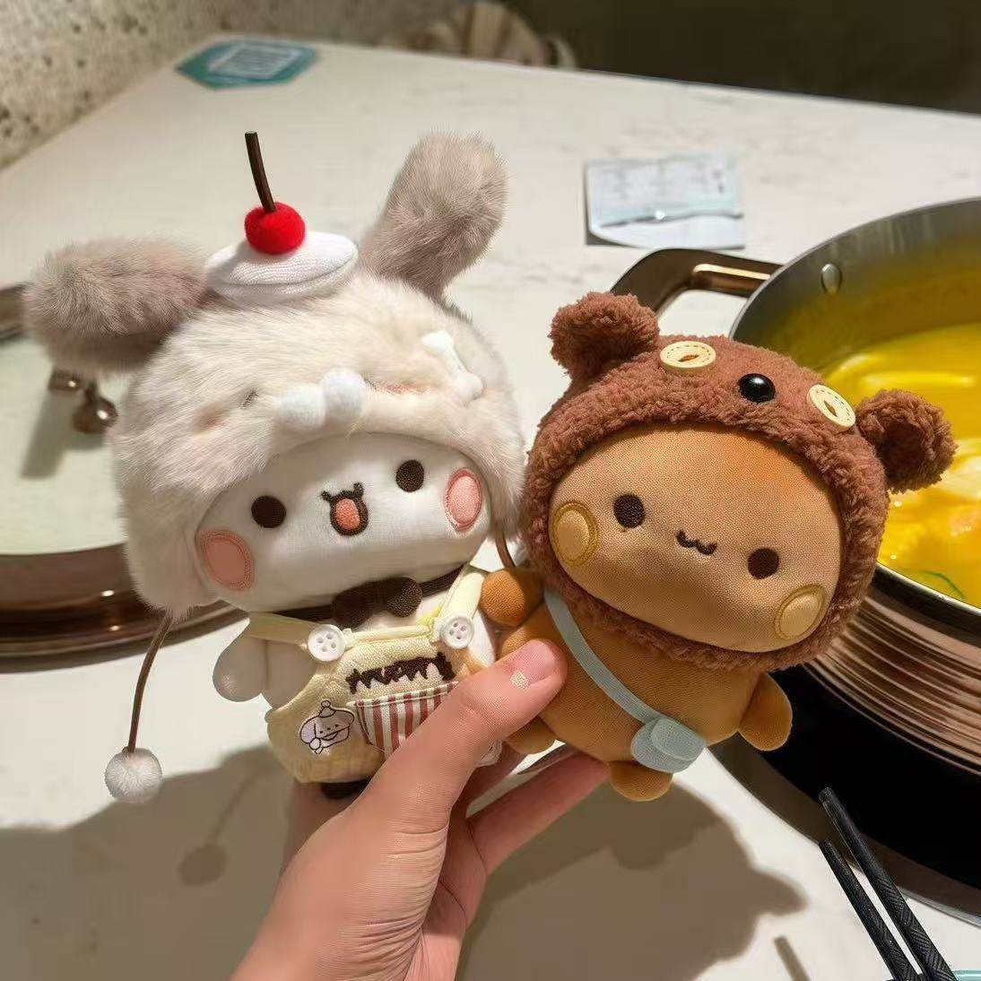 一二布布12cm毛绒玩具钥匙扣挂件可爱周边小物公仔送女生日礼物男,模玩/动漫/周边/娃圈三坑/桌游,棉花娃娃/毛绒玩具娃衣,淘宝优惠券,粉丝福利购,淘宝优惠卷