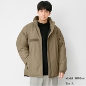 PADDED宽松夹层茄克时尚 GU极优男装 HEAT 棉服夹克外套男潮329181