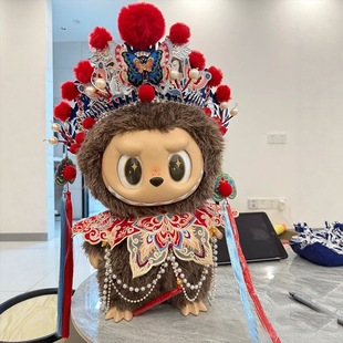 泡泡玛特大娃zimomo娃衣58cm拉布布衣服labubu大首领阴晴天使公仔